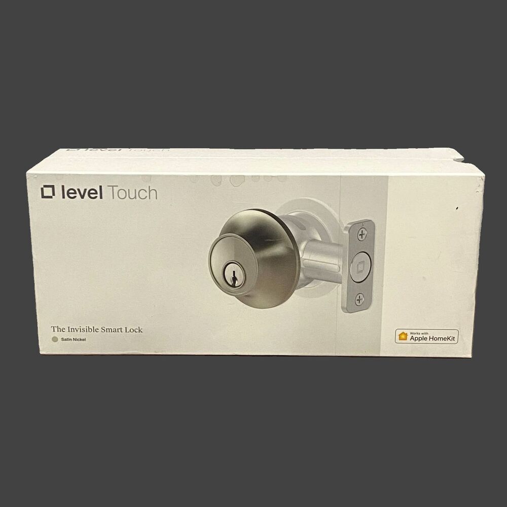 Level Touch Invisible Smart Lock Deadbolt Door C-L12U B2 Nickel Factory Sealed